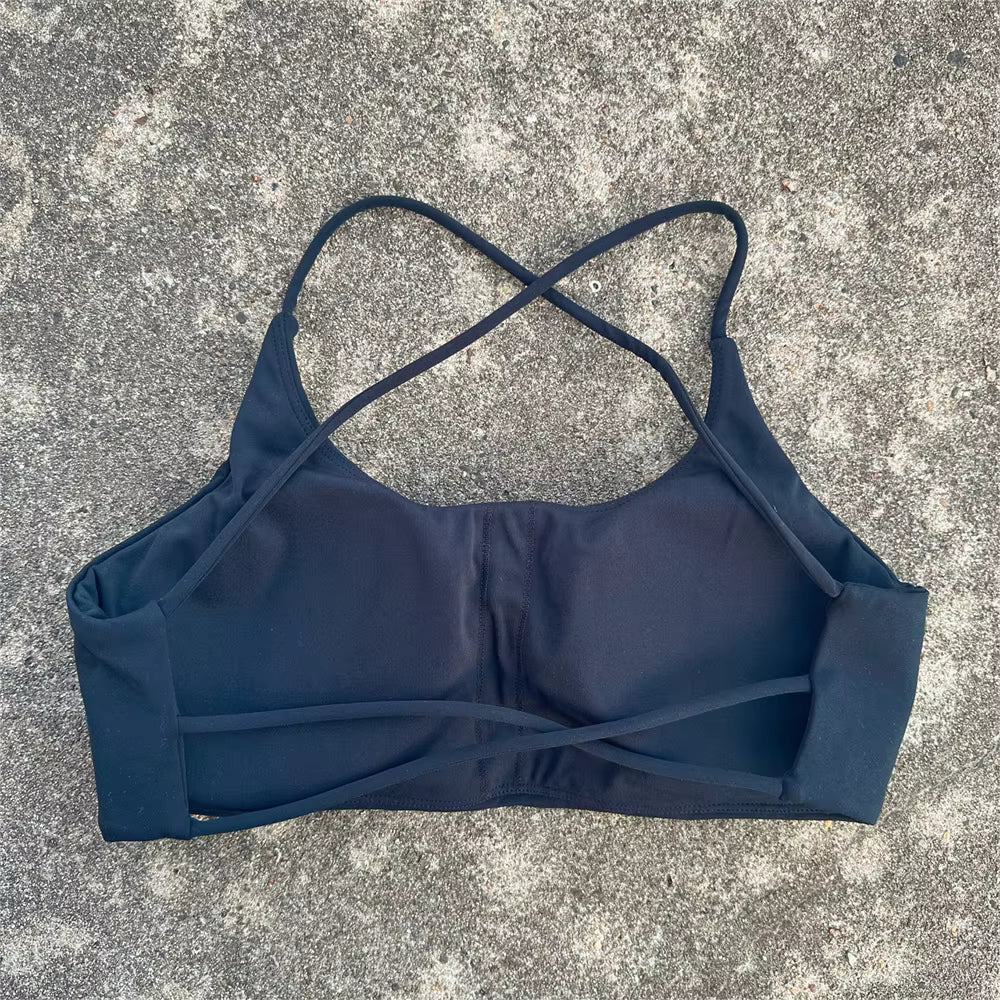 Training Women Fitness Bra Cross Back Yoga Underwear