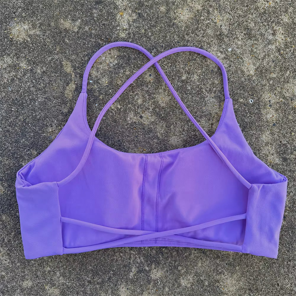 Training Women Fitness Bra Cross Back Yoga Underwear